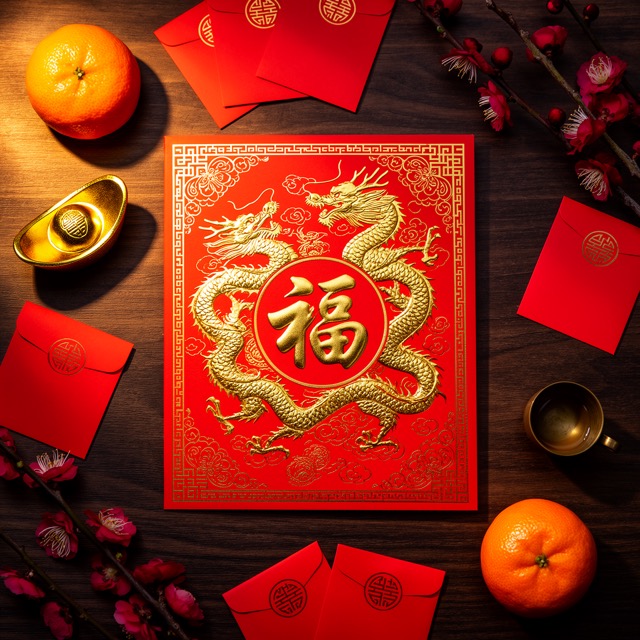 Lunar New Year greeting card