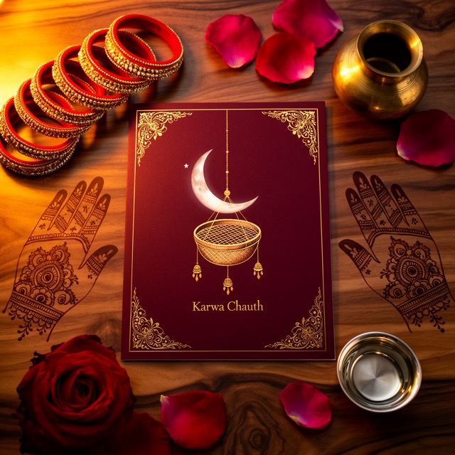 Karwa Chauth greeting card