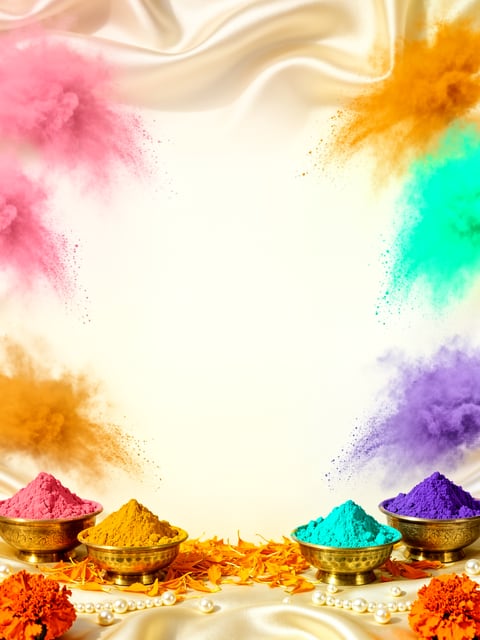 Holi greeting card