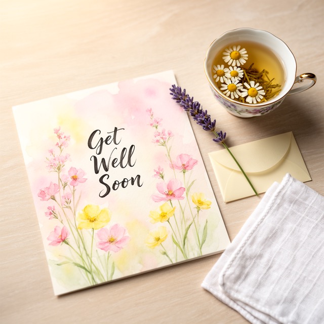 Get Well Soon greeting card