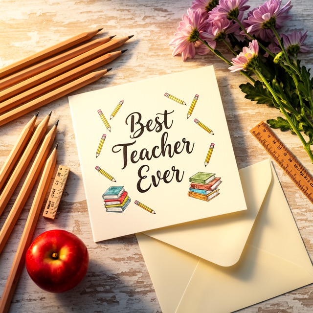 Teacher's Day greeting card