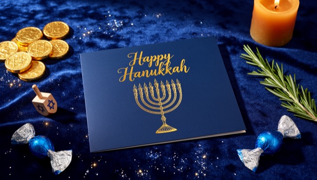 Hanukkah greeting card