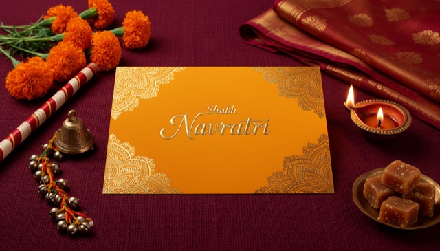 Navratri greeting card