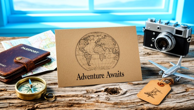 Bon Voyage greeting card