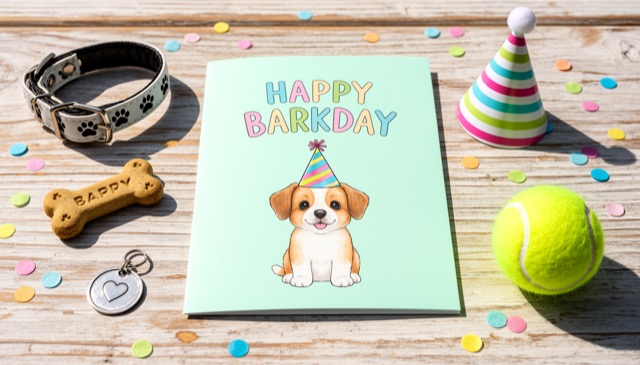 Pet Birthday greeting card