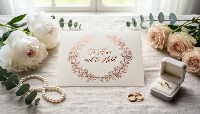 Wedding greeting card