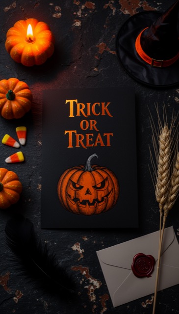 Halloween greeting card