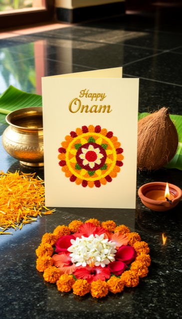 Onam greeting card