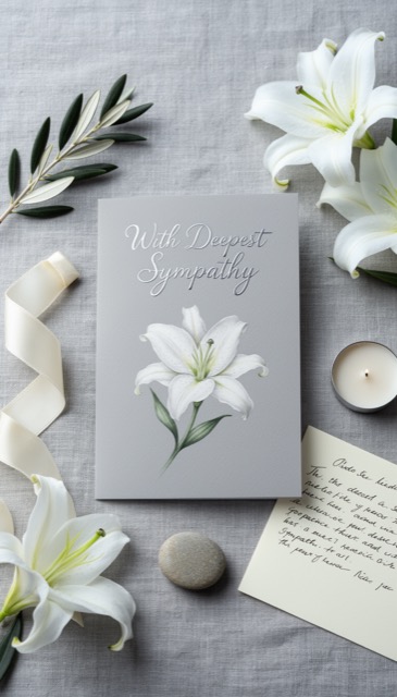 Sympathy greeting card