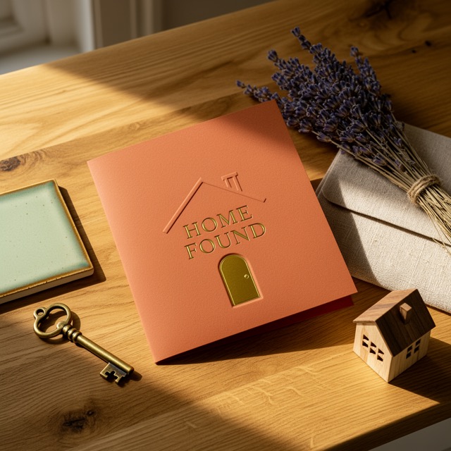 Housewarming greeting card