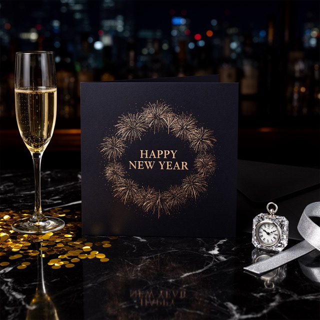 New Year greeting card