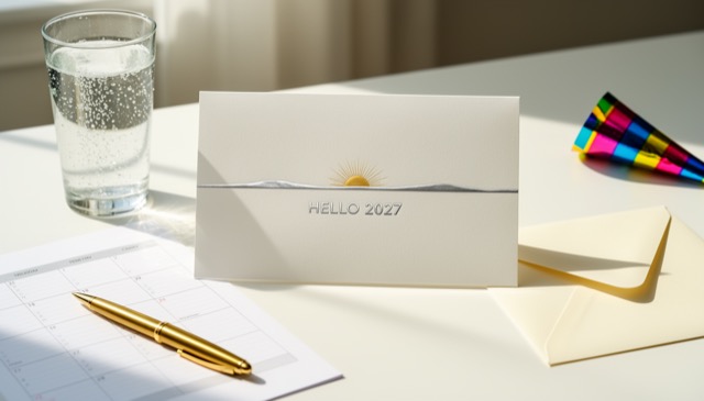 New Year greeting card