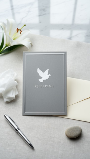 Sympathy greeting card