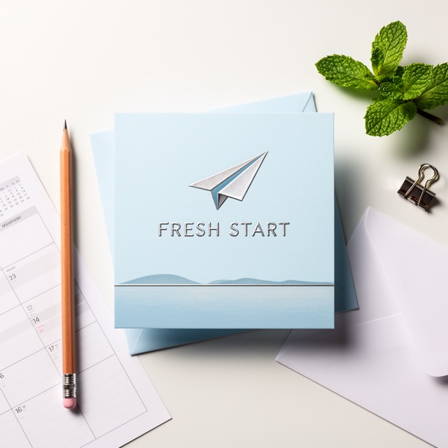 Fresh Start greeting card