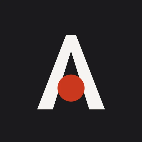 Atlas Collective monogram — an abstract A mark on a charcoal field