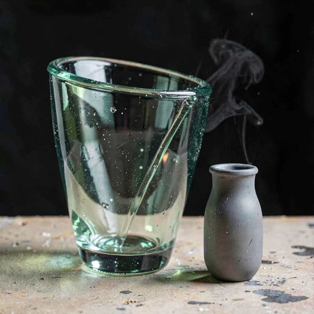 A short beaker in smoke grey