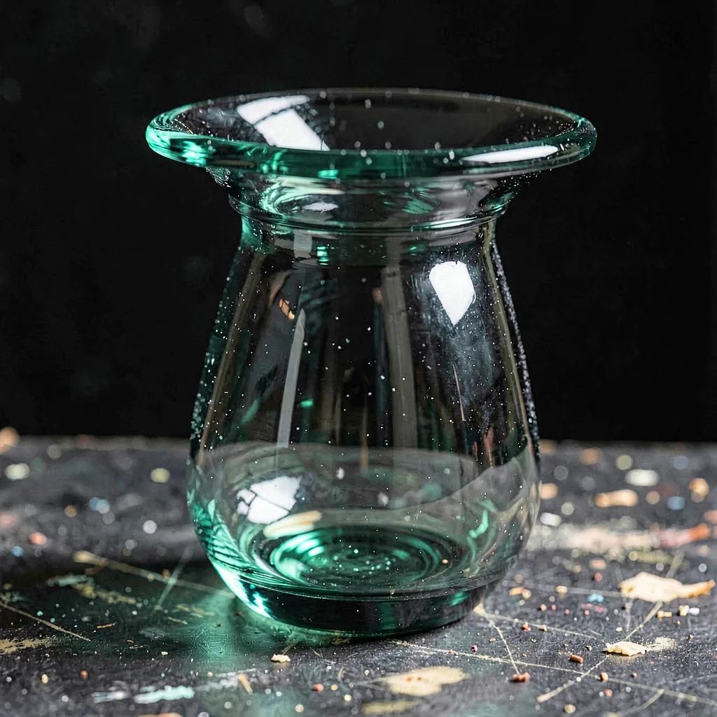 A jug with a wide, flattened lip