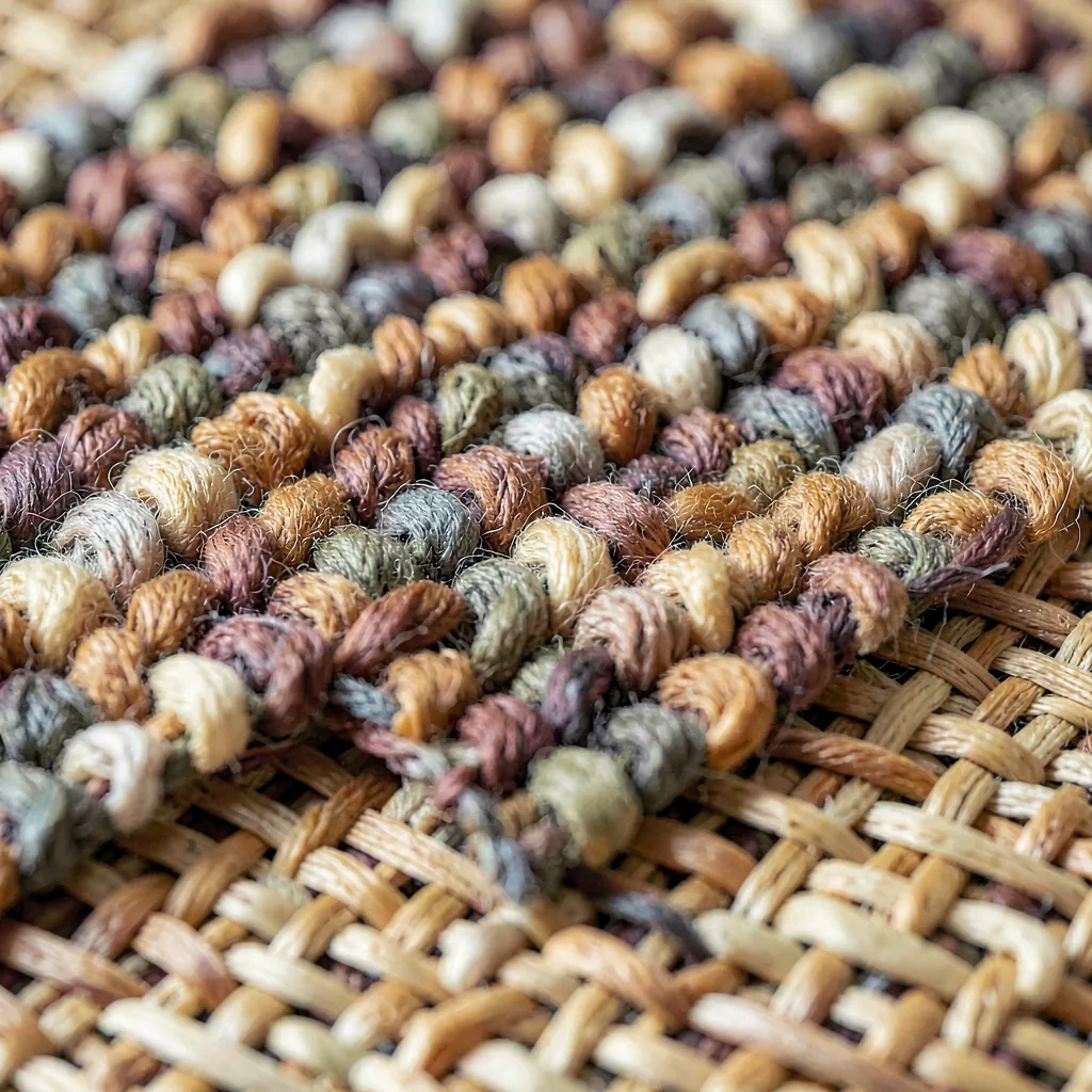Table mat in a fine basket weave