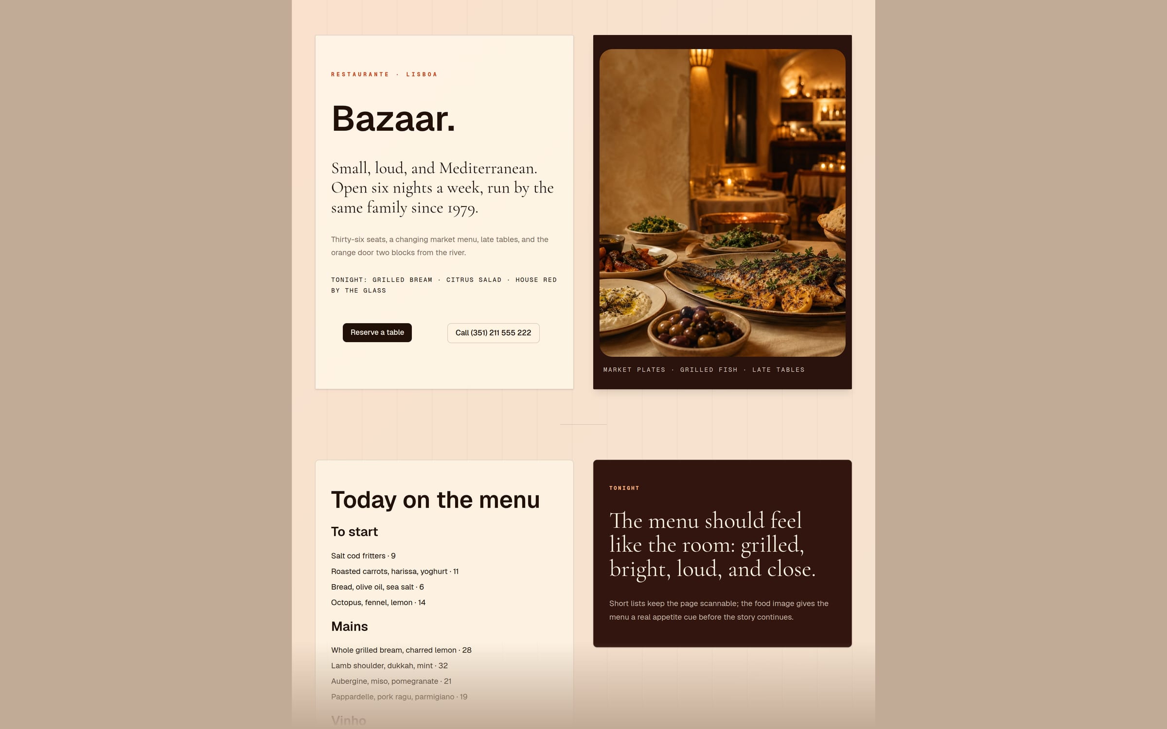 Bazaar template preview
