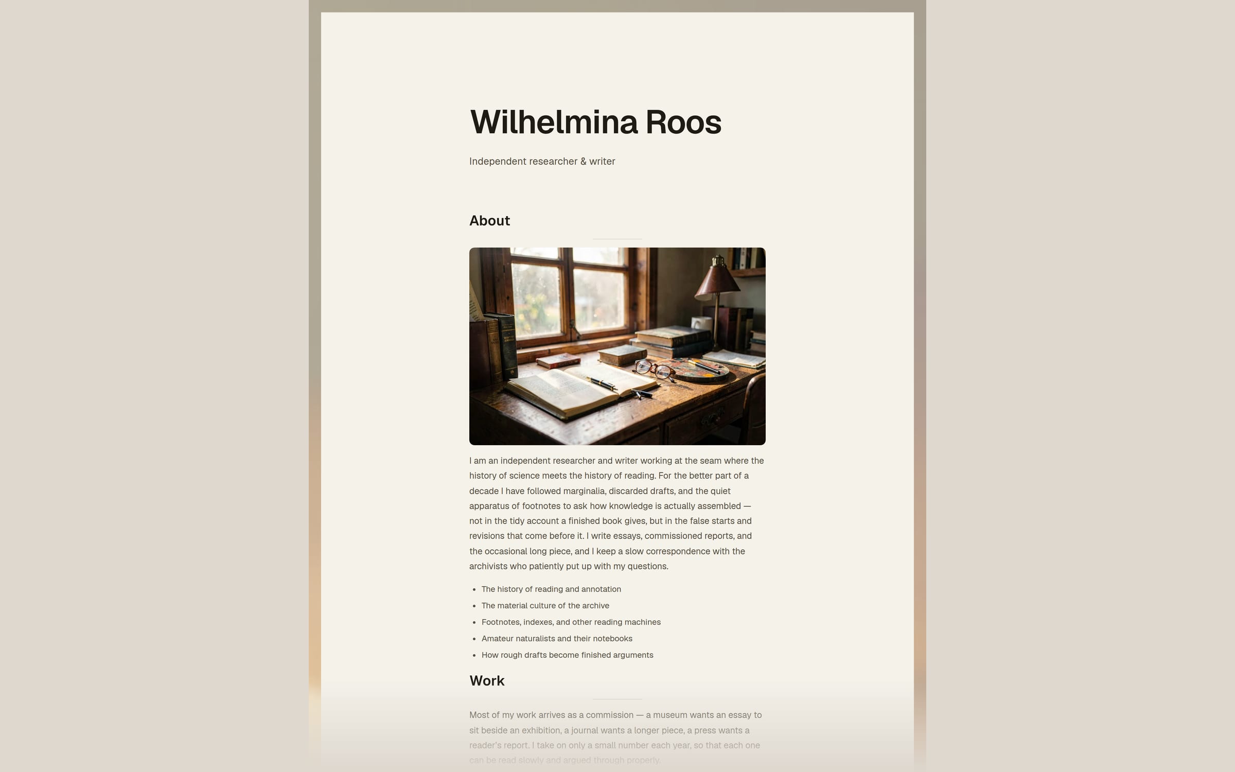Codex template preview