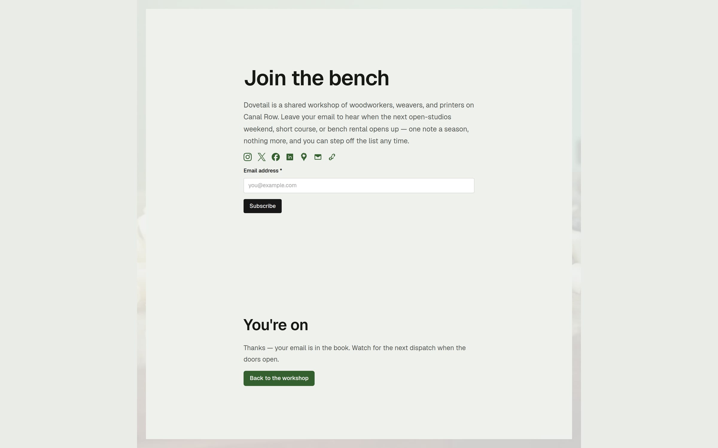 Dovetail template preview