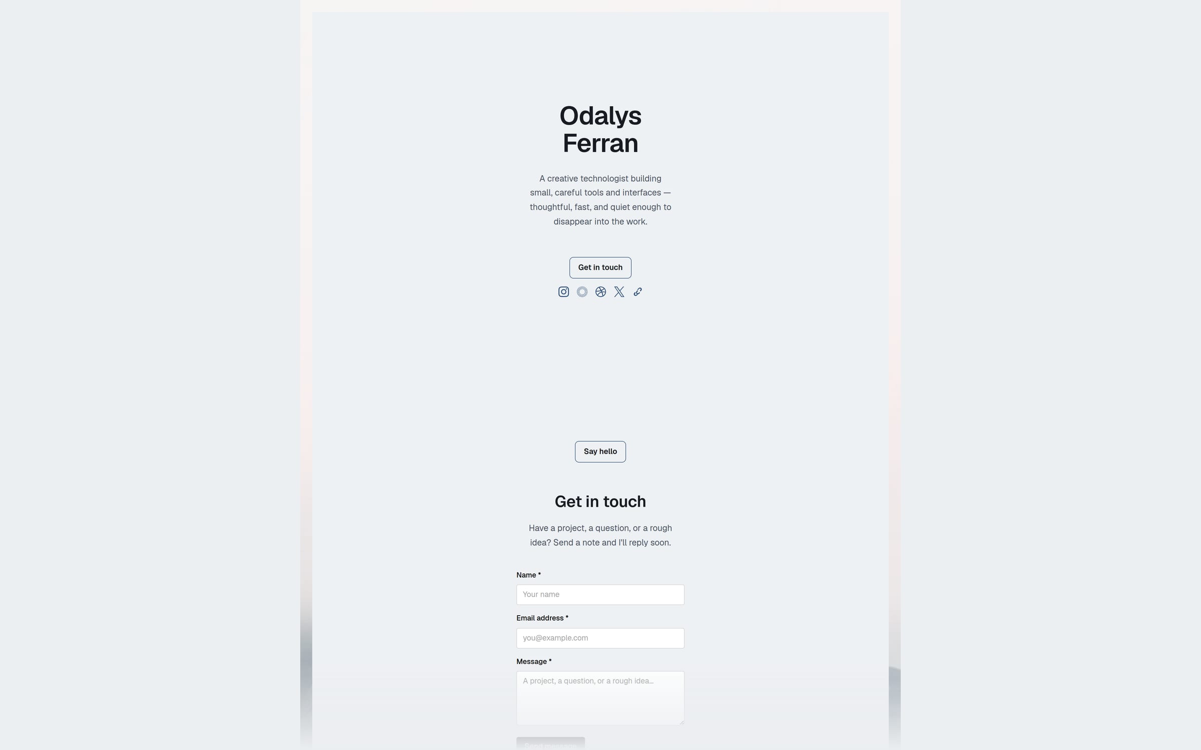 Ensign template preview