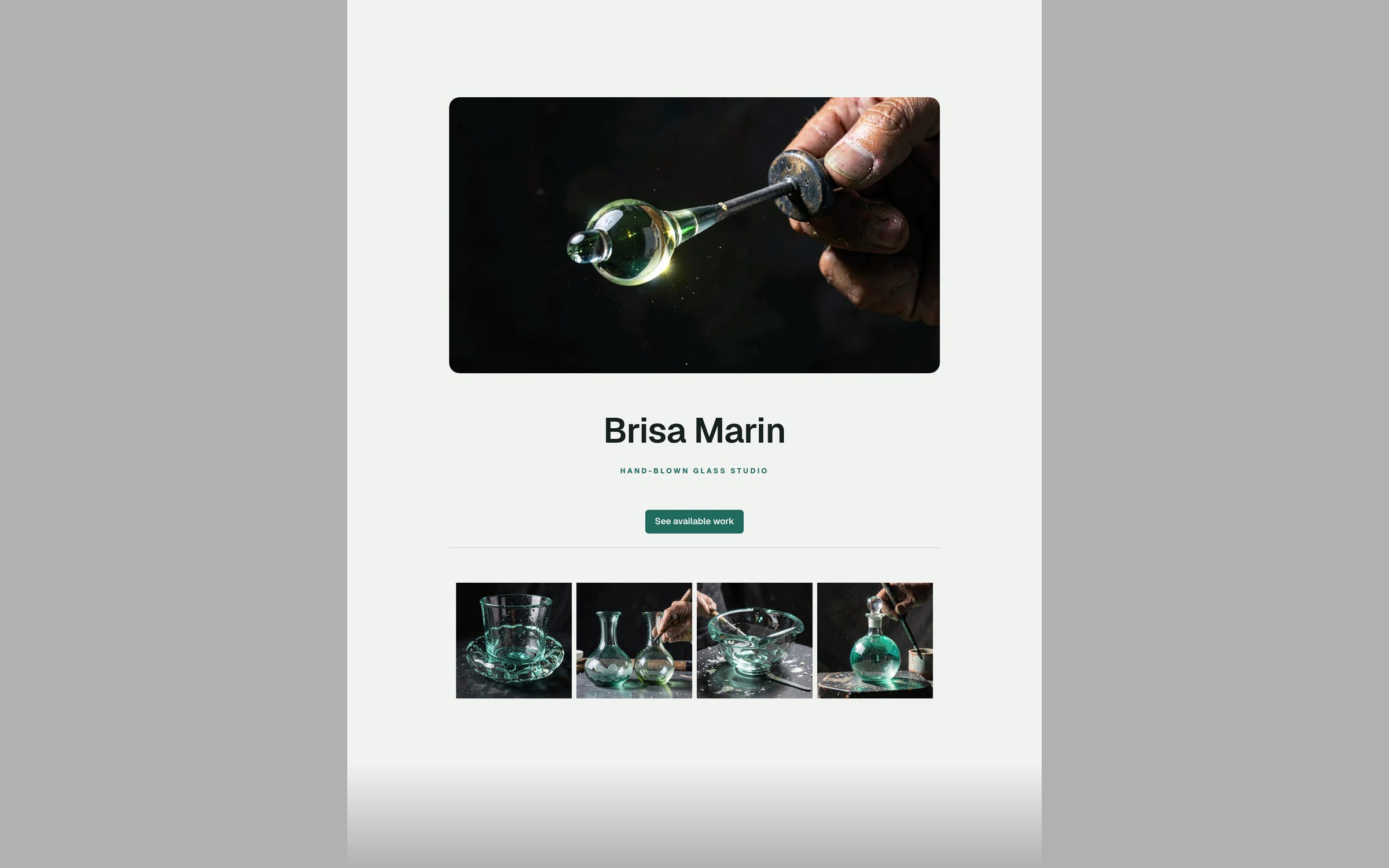 Fathom template preview