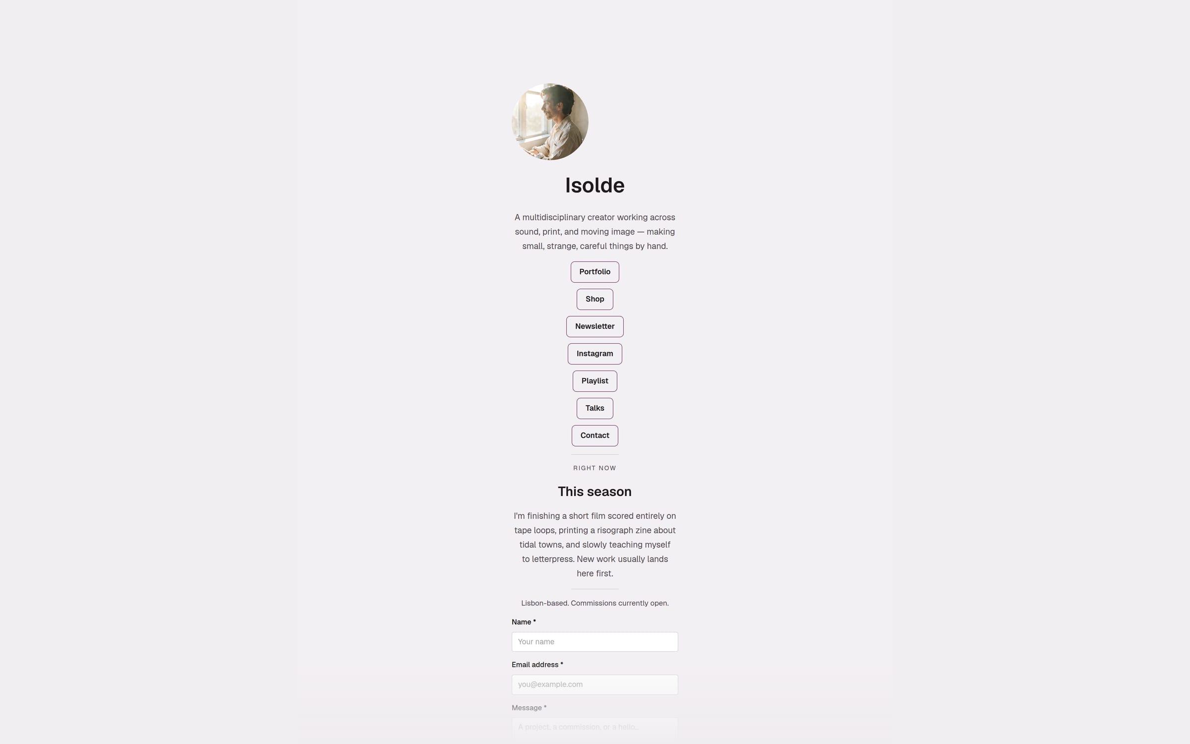 Manifest template preview