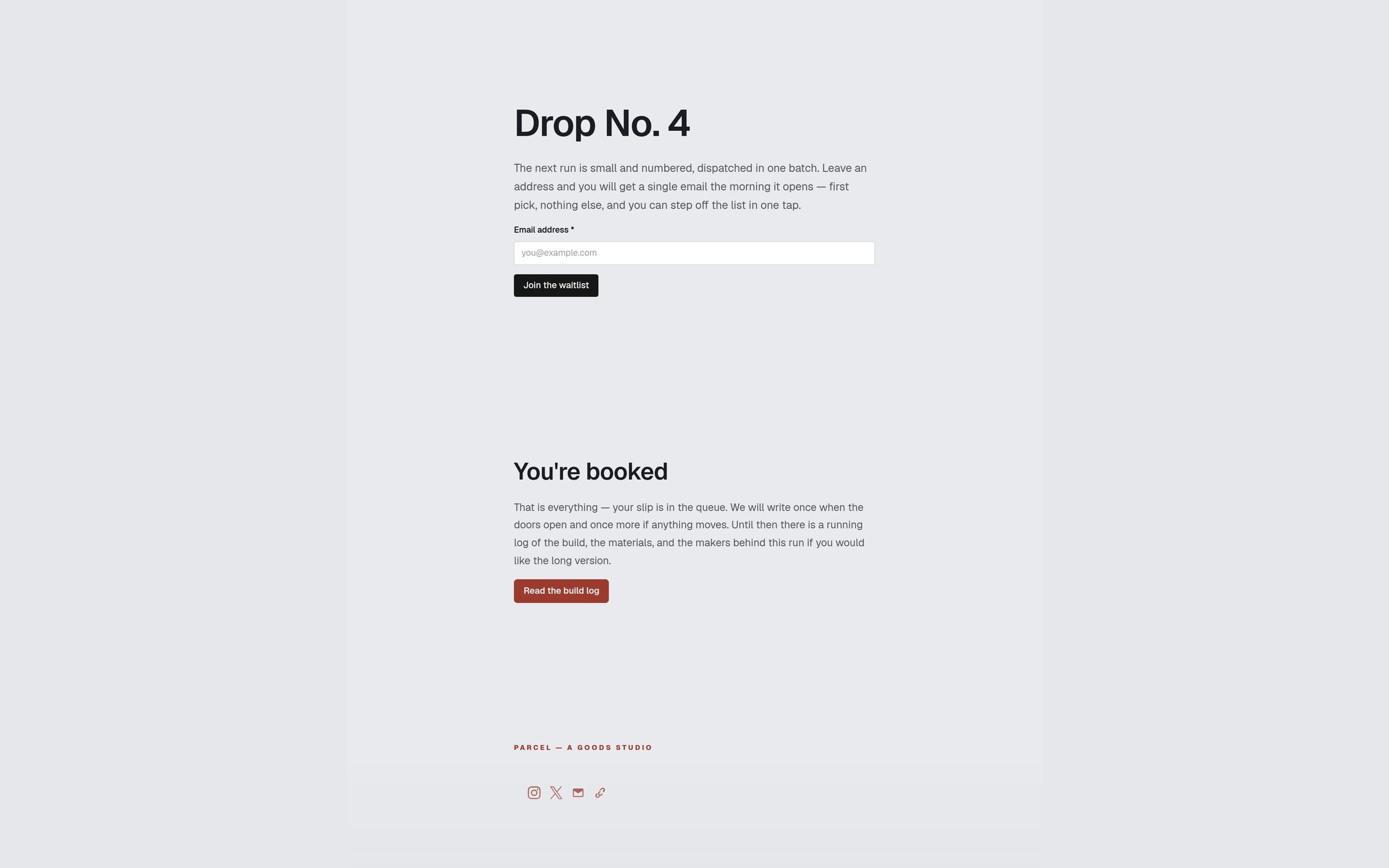 Parcel template preview