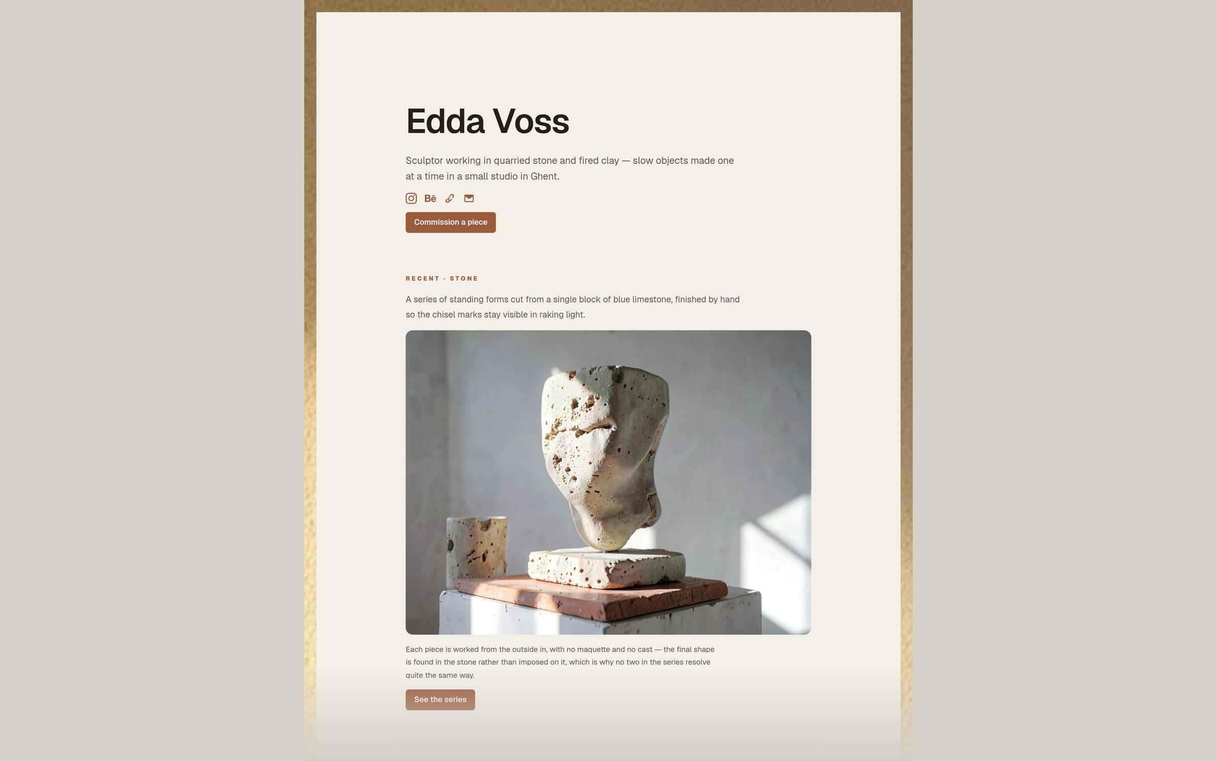 Plinth template preview