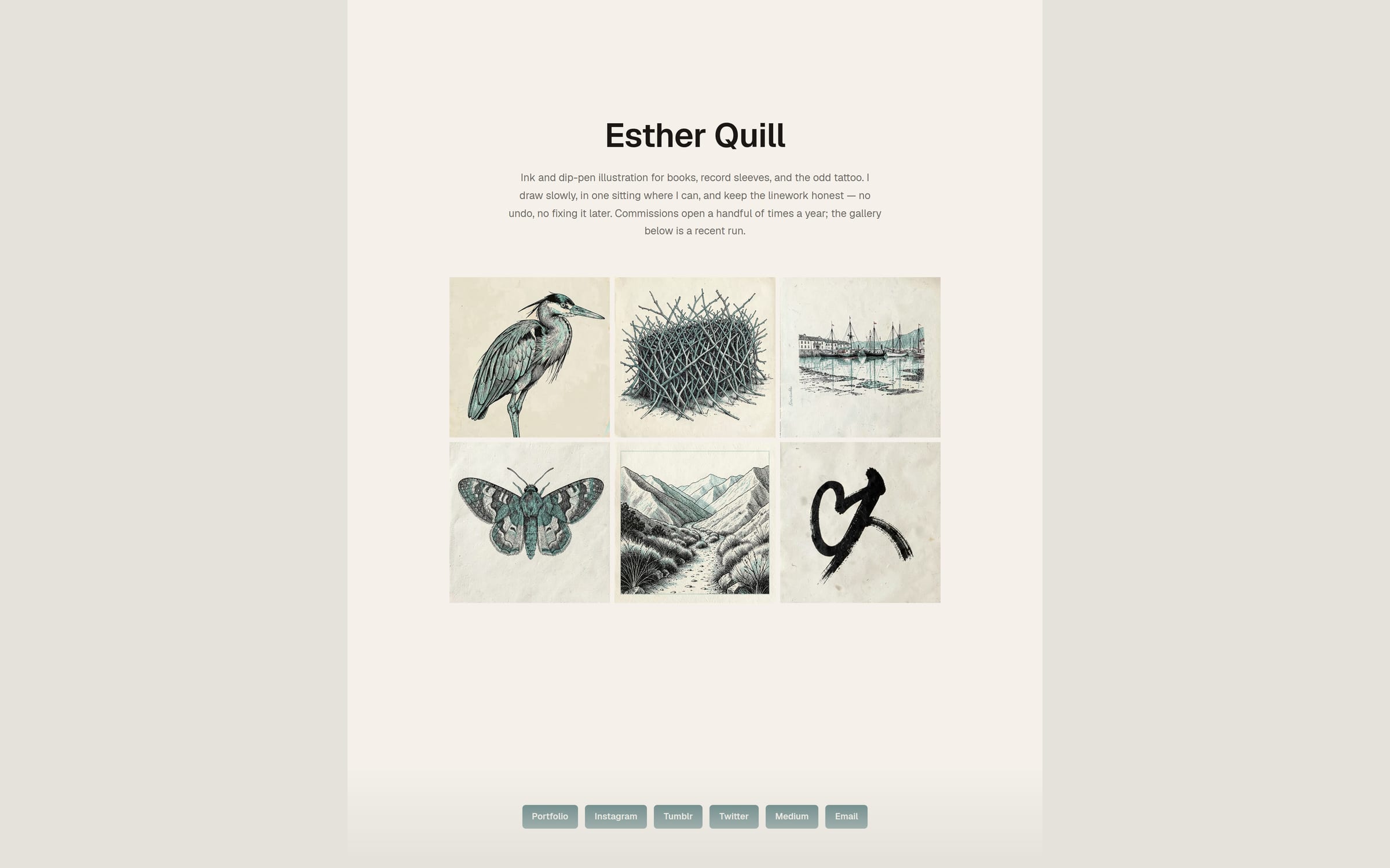 Quill template preview