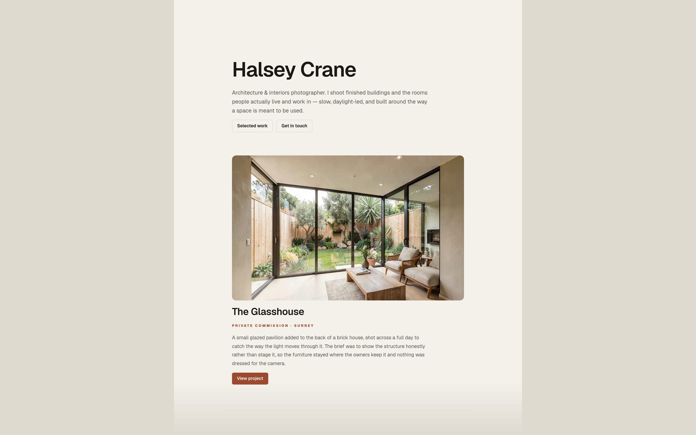 Vantage template preview